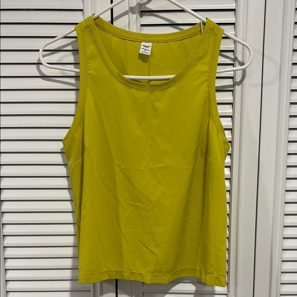 Old Navy Yellow Boxy Sleeveless Tank Top